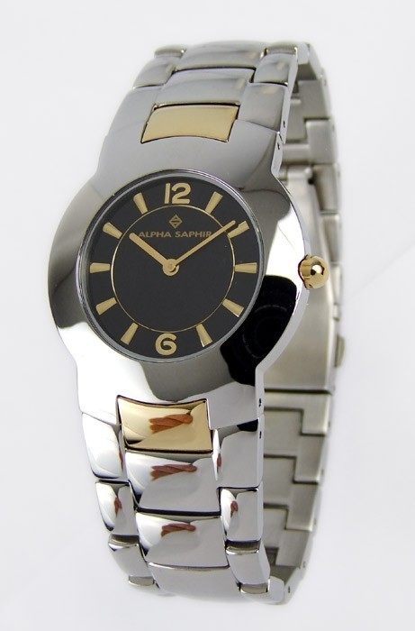 Alpha Saphir Herrenuhr Armbanduhr mit Saphirglas AS2024-C