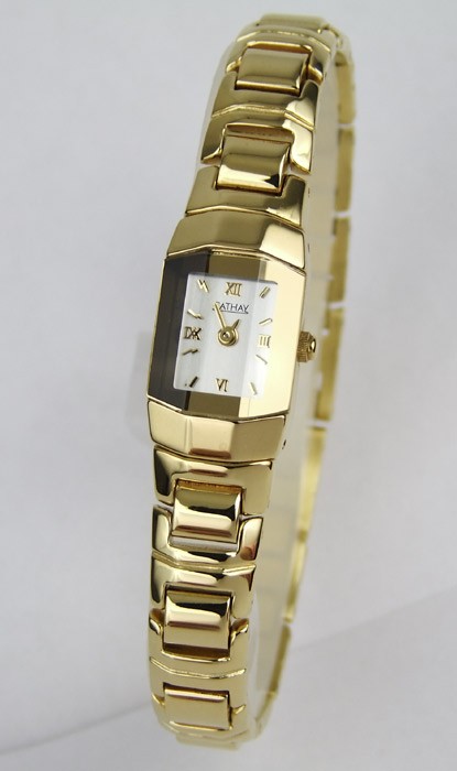 Cathay sch&ouml;ne Damenuhr Edelstahlband goldfarbig 11673324