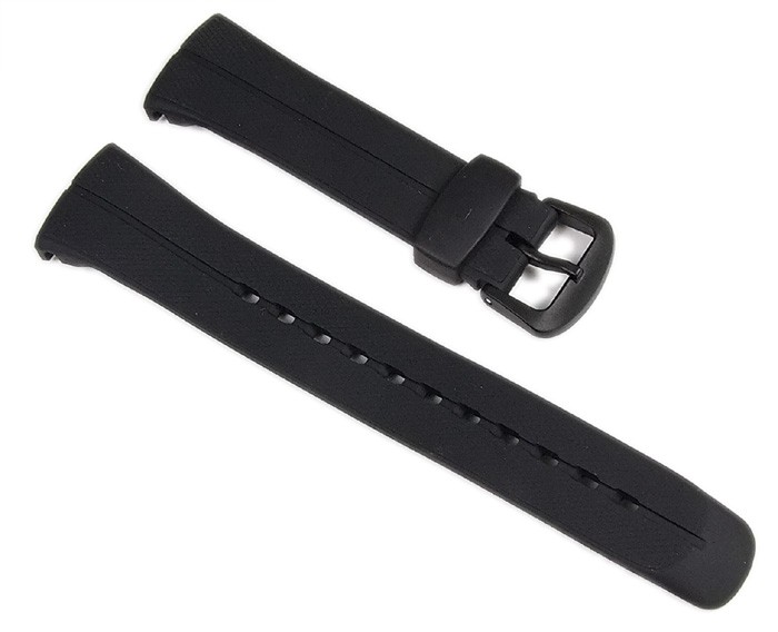 Casio-Ersatzband-Uhrenarmband-Resin-Schwarz-23mm-WVA-106