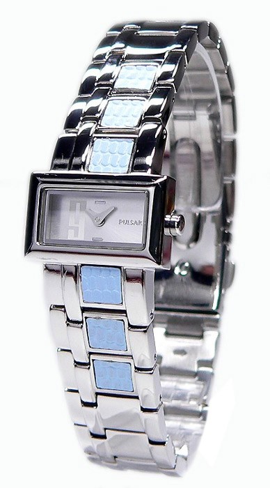 Pulsar by SEIKO Damenuhr Armbanduhr Edelstahl /Leder Mix PTA233X1