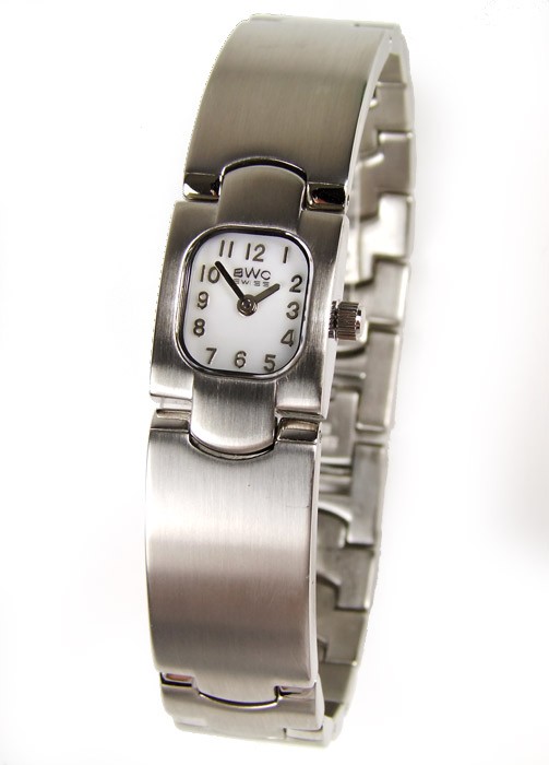 BWC Swiss Made Damen Armbanduhr Saphirglas Edelstahl Uhr 20154.50.01
