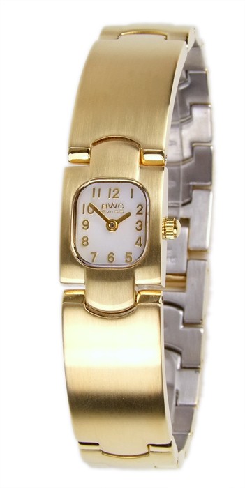 BWC Swiss Made Damen Armbanduhr Saphirglas Gelbgold IP Uhr 20154.51.04