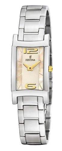 Festina Damenuhr Armbanduhr Edelstahl Bicolor Analoguhr F16270/2