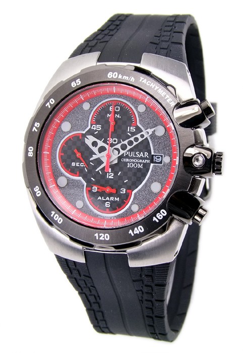 Pulsar by SEIKO analoger Herren Chronograph Armbanduhr Kautschuk PF3505X1