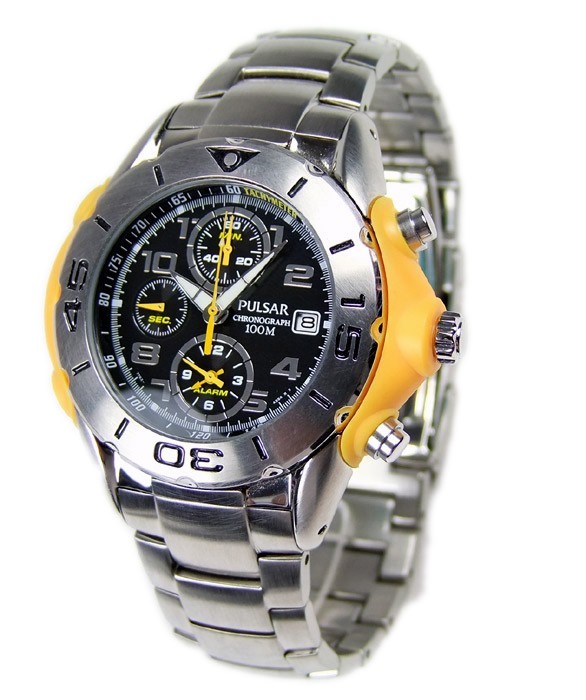 Pulsar by SEIKO Herrenuhr Armbanduhr Edelstahl Chronograph PF3331X1